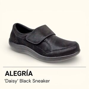 Alegria Daisy Sneaker in Black Comfort Shoes Women's Size 6 US/ 36 EU